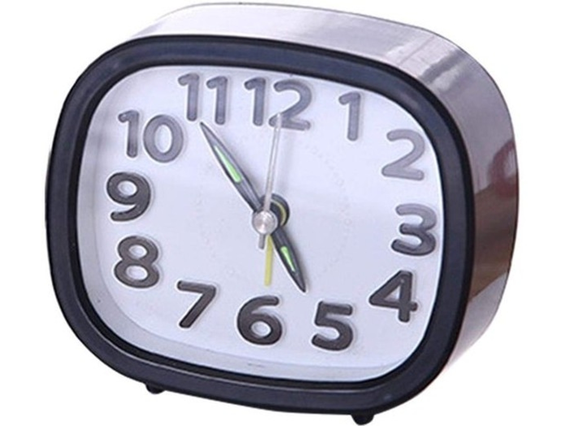 Relógio Digital Mini - Wecker - Padrão Redondo - Estilo - Relógio De Mesa - Material Abs - 9,2 Cm De Diâmetro