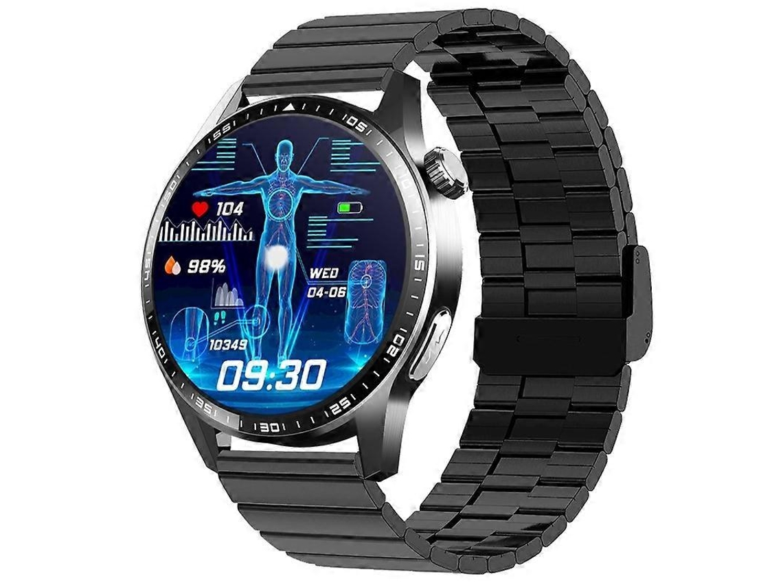 Smartwatch F400 com tela de 1,55 polegadas, preto, Bamboo Ly Ebike