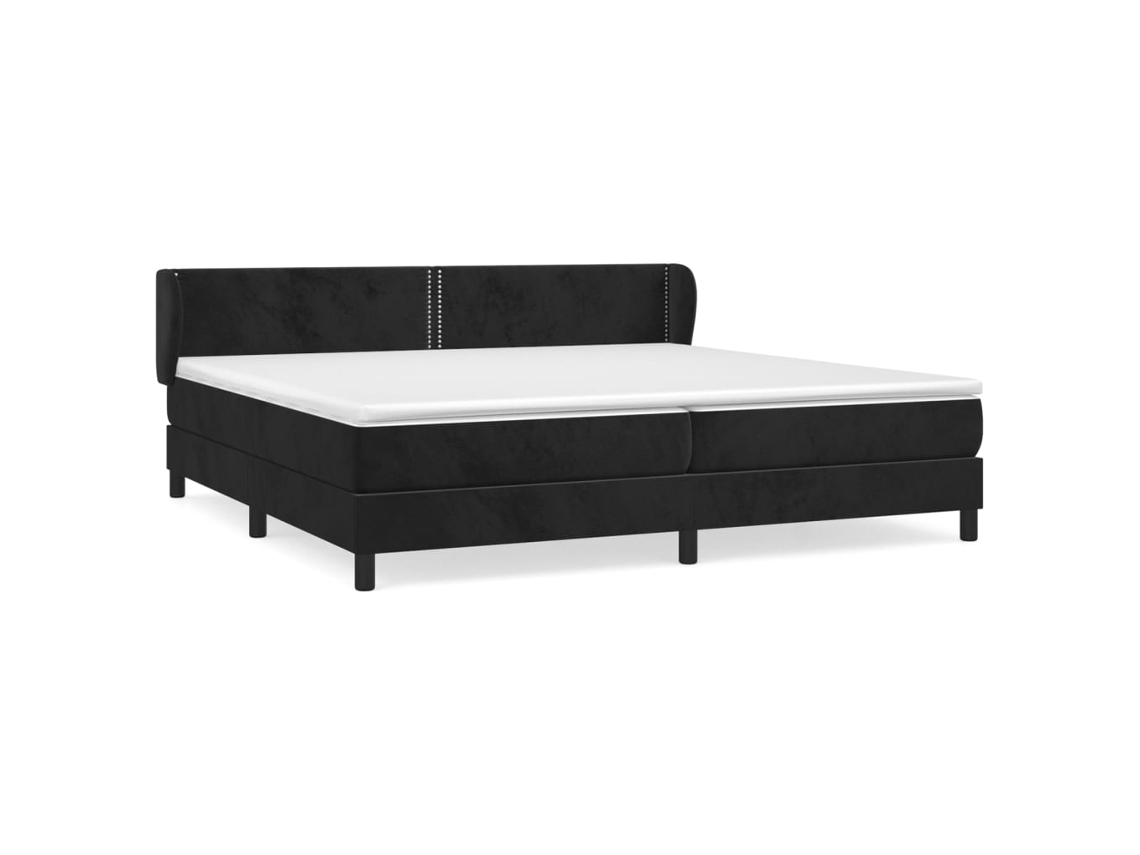 Box Spring Bed, Box Spring Beds Vidaxl Preto Veludo (200 X 200 Cm)