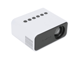 Aetheria projetor Mini Portátil Led Home Theater 1080p com Alto falante para Filmes e Vídeos Us Plug Branco