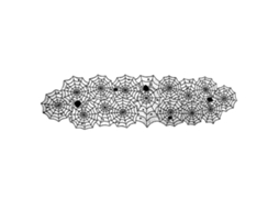 Toalha De Mesa De Renda Preta Com Estampa De Teia De Aranha Para O Halloween, 45x183cm, Personalizada Em Tecido Para Decoração De Mesa Na Sala De Esta