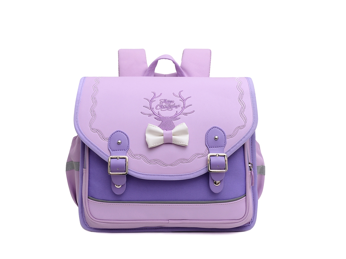 Mochila Infantil, Grande Capacidade, Impermeável, Adequada Para Presentes Escolares, Viagens, Etc. Roxo