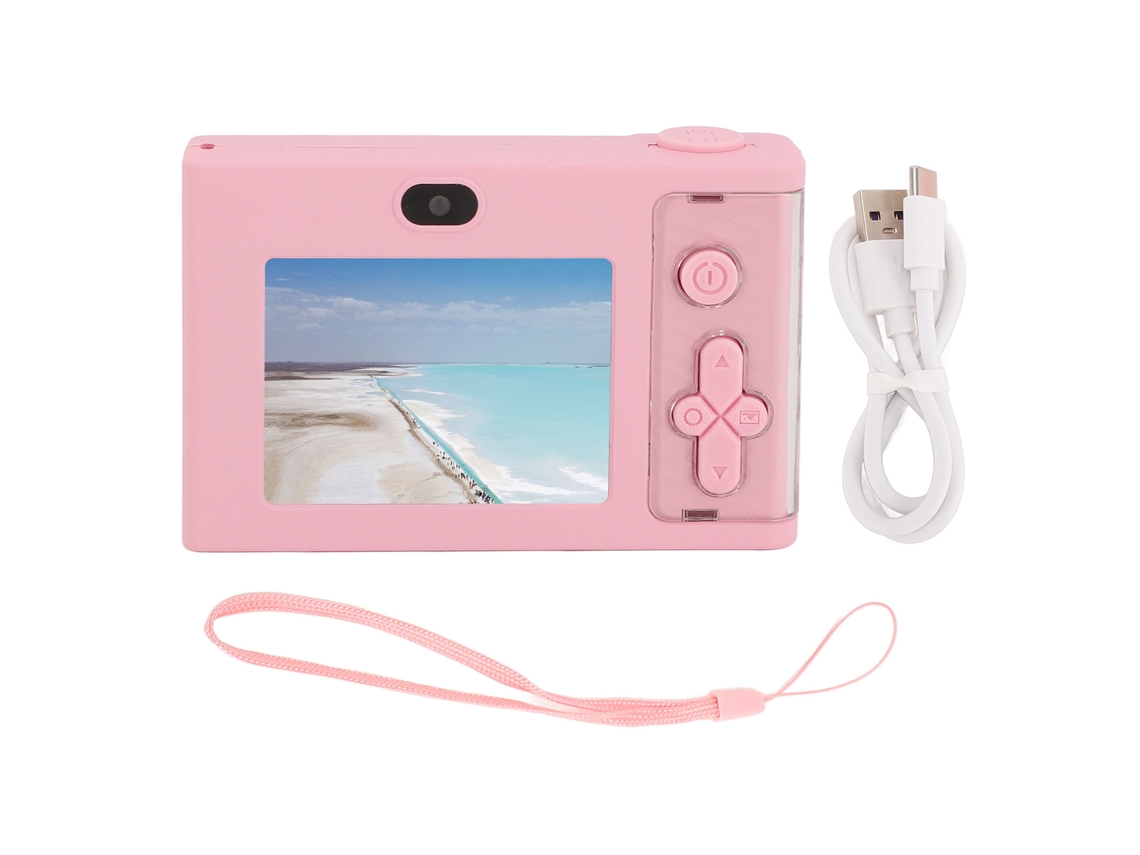 Câmera digital de 48 MP e 1080p para vlogs com zoom digital de 8x e estabilização de imagem.