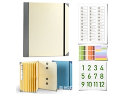 In Case I Go Missing Binder Manila Folder Accordion File Pocket Organizer, Beige
