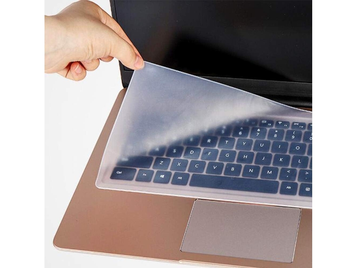 Capa Protetora De Silicone Transparente Para Teclado, Universal, Compatível Com Laptops, Notebooks, Netbooks E Chromebooks De 15 A 17 Polegadas (trans
