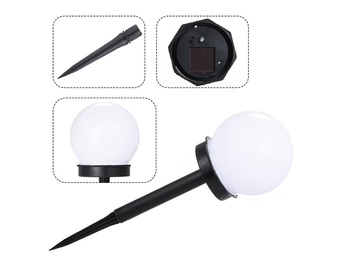 Bj-lâmpada De Lâmpada Led Solar Exterior Impermeável Painel Solar Para Jardim Rua Luz Branca Fria 1 Peça