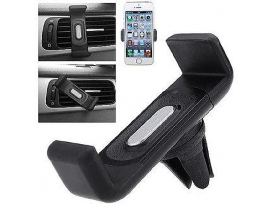 Suporte Para Celular Veicular Para Saída De Ar Com Rotação De 360°, Preto.