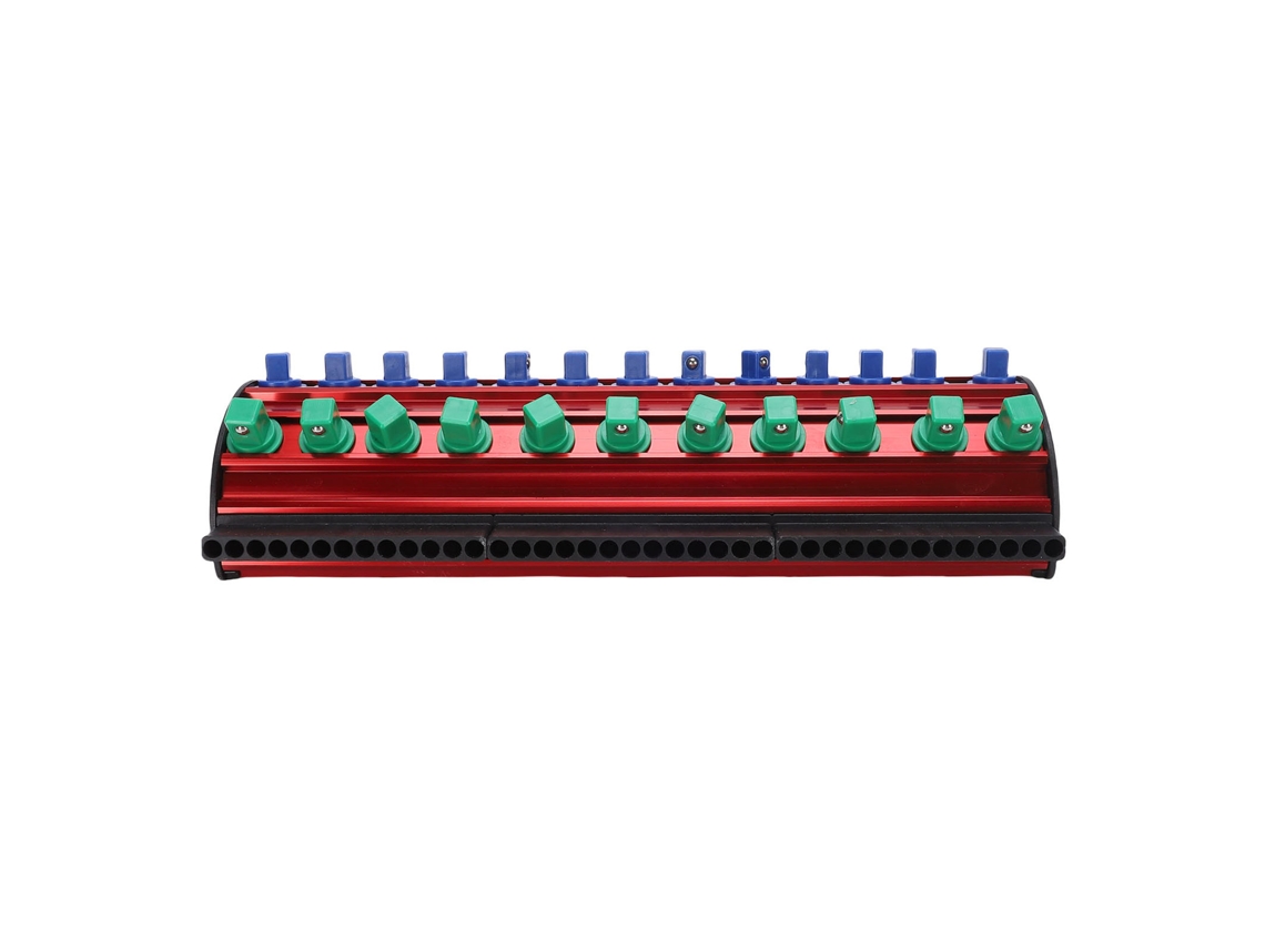 Suporte De Armazenamento Para Bits De Soquete Magnético (feito De Alumínio, Durável, Armazenamento Classificado)