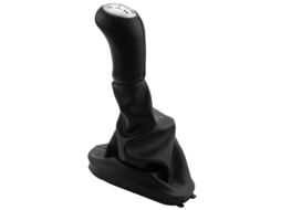 Botão De Marcha De Couro 5 Velocidades Compatível Com Renault Ii Iii Scenic Ii Kangoo 2001-2009 Negro