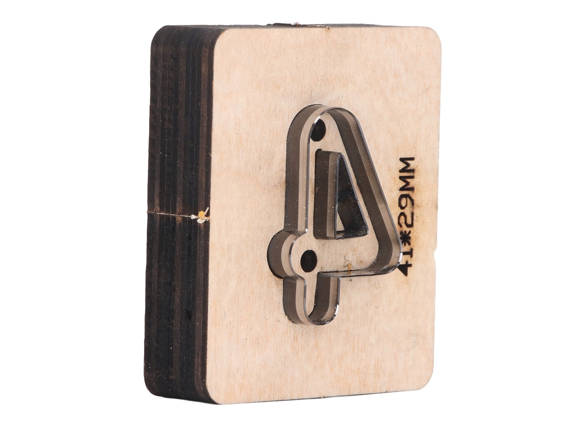Matriz de Corte de Couro 41x29mm Número 4 com MARCA