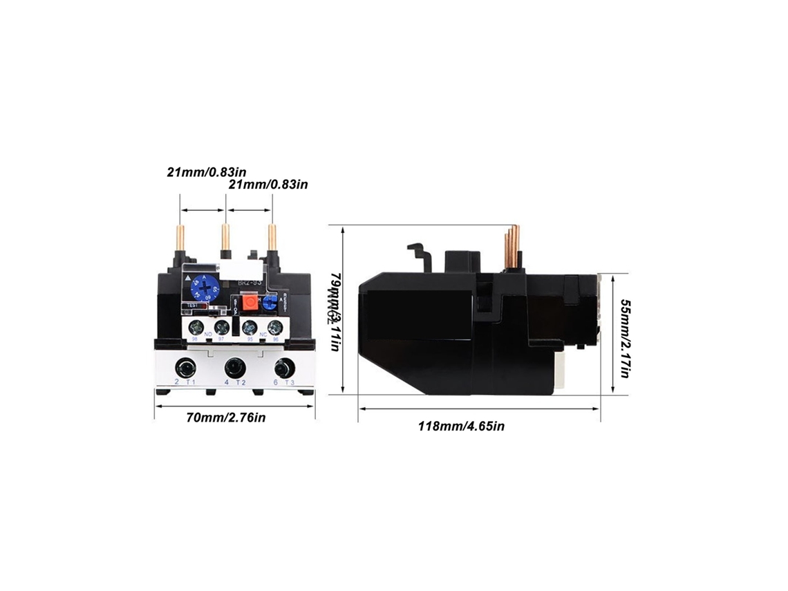 Rele Termal De Sobre Carga 37-50a 750v Eficiente