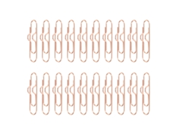 20 Clips Metálicos Para Canetas, Com Forte Força De Fixação, Anti-perda, Para A Escola E Escritório, Cor Rosa Dourado.