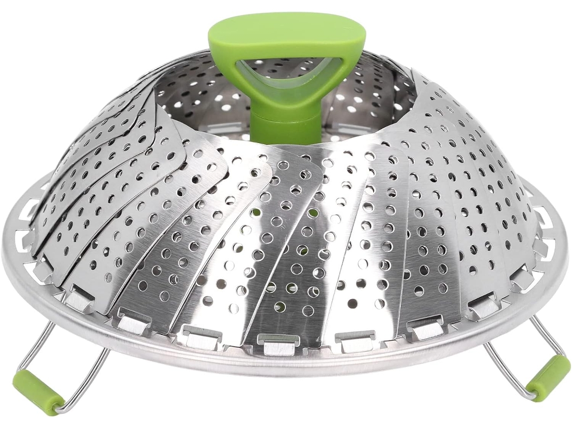 Vaporizador, Prateleira Dobrável Multifuncional De Aço Inoxidável Para Vapor, Utensílios De Cozinha E Jantar Zeuxo (tamanho Grande)