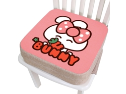 Assento Elevatório Almofada Para Bebê Eifson Linho 10cm Espuma - Coelho