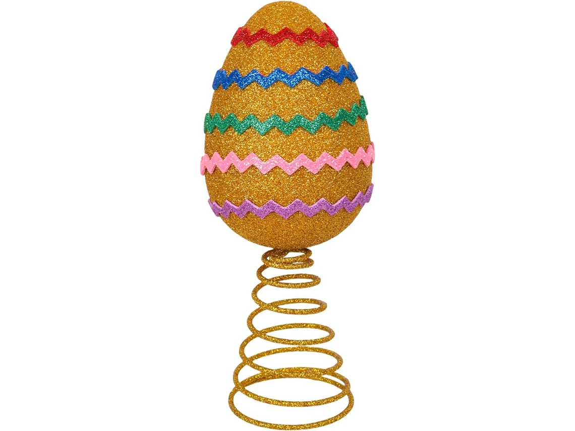Ovos De Páscoa Decorativos Dourados Brilhantes Para Árvore De Natal