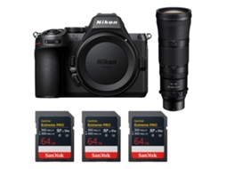 Z5 Ii + 180 600mm F/5.6 6.3 Vr + 3 Sandisk 64gb Extreme Pro Uhs ii Sdxc + Ebook “20 Dicas para Fotos Que Impressionam” NIKON