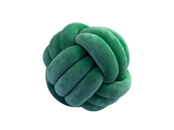 Travesseiro de Bolinha Nó, Macio, Decorativo, 7.9x7.9in, Verde Escuro