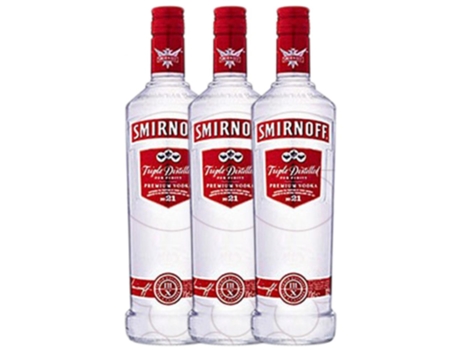 Vodka SMIRNOFF Smirnoff Etiqueta Roja Rellenable (1 L - 3 unidades)