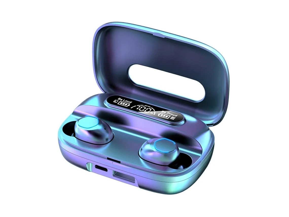 Auriculares Sem Fio Controle Toque Design Dágua Som Bestvite Bluetooth Com Cancelamento De Ruído Preto