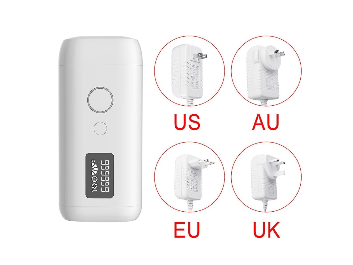 Depilador A Laser Ipl Unissex Permanente E Indolor Com 999.999 Flashes.