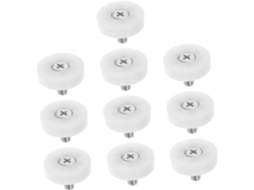 Kit De 12 Rodízios Giratórios Adesivos Para Eletrodomésticos Pequenos, Móveis, Lixeiras E Recipientes De Armazenamento