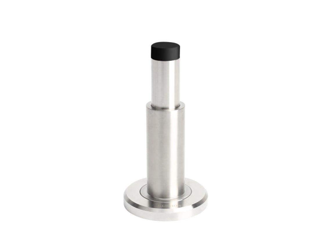 Batente De Porta Ajustável Em Aço Inoxidável Com Batente Extra De Borracha Para Instalação Na Parede. Aquaforge