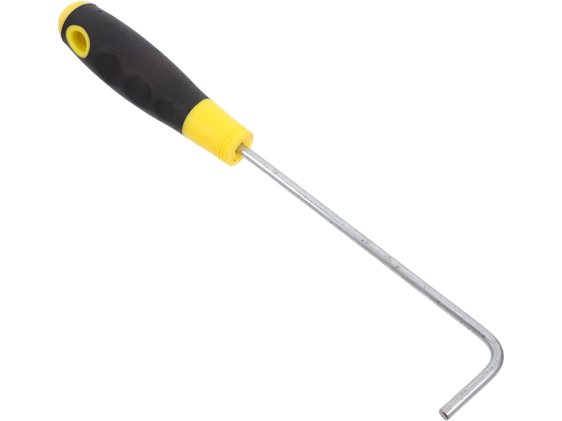 Gancho Levemolo Em Aço Inoxidável Tampa De Bueiro, 6x300 Mm, Com Cabo De Borracha Antiderrapante Levantar E