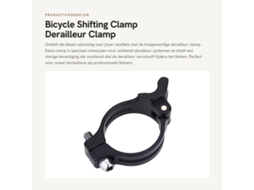 Ajustador De Derailleur Para Bicicleta - Adaptador De Anel De Derailleur - 31,8mm - Preto - Apropriado Para Derailleur Soldado - Estilo Compacto