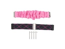 Pulseira De Relógio De Nylon Trançado Com Fivela De Aço Inoxidável E 4 Barras De Mola, Pulseira De Substituição Para Fitbit Versa Olysi Shop