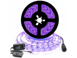 Fita LED UV Nova Line, 12V, 5m, 300 LEDs, roxa, decoração natal