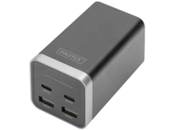 Carregador Usb Interno 4 Portas Gan Da-10180 para Tomada de Parede Corrente de Saída Máx. 3000 Ma 4 X Usb-A Usb- DIGITUS