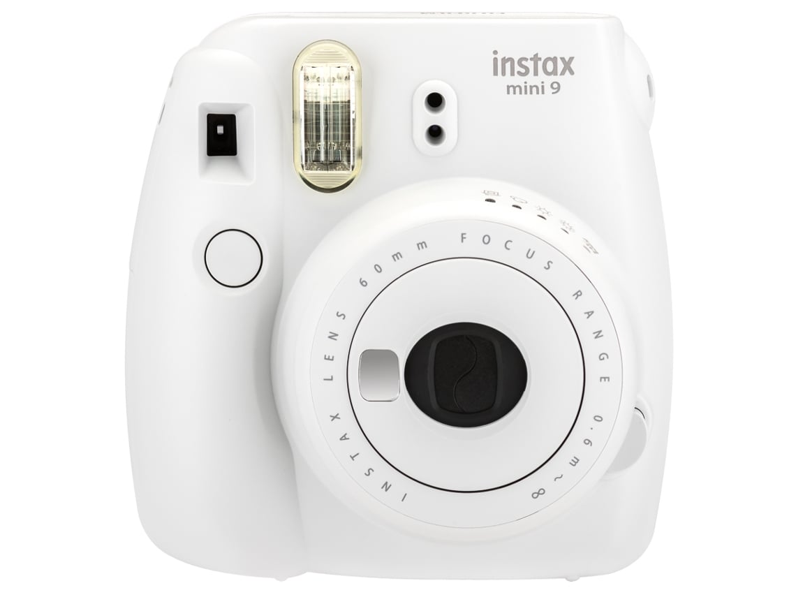 Máquina Fotográfica Instantânea FUJIFILM Instax Mini 9 (Smoky White &nbsp;- Obturação: 1/60 - 2x Pilhas AA-1.5V)