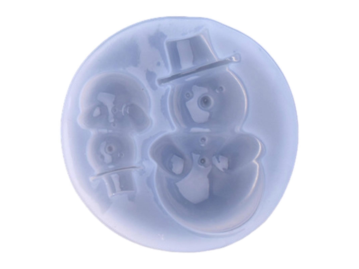 Molde De Silicone 3d Reutilizável Para Fazer Bolos, Chocolates, Sobremesas E Outros Alimentos Natalinos Com Tema De Neve, Meias E Bonecos De Neve.