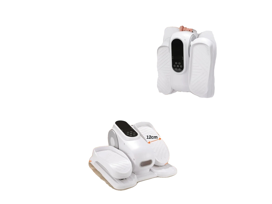 Treinador Elíptico Elétrico, 12 Níveis De Resistência, Display Lcd, Controle Remoto, Design Compacto, 30 Lbs De Peso