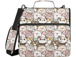 Pasta Organizadora Com Alça De Ombro E Mão, Vários Bolsos, 3, 8cm 1, 5 Polegadas, 3 Estojos Lápis Em Formato De