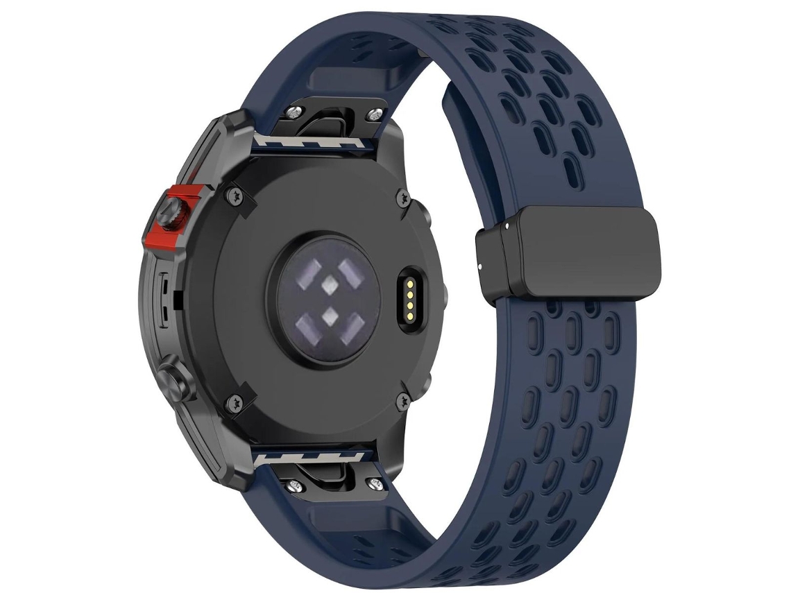 Pack 2X Bracelete Snapflow para Garmin Forerunner 965 Azul e Branco ANTIIMPACTO!