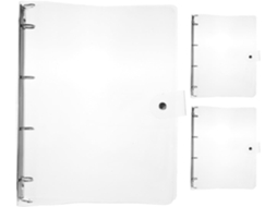 Heallily 3-pastas Transparentes, Design Em Plástico Durável E Prático Organizar Documentos No Escritório Na Escola