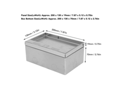 Kit De Tomada Embutida No Chão À Prova De Água Aço Inox 4kw Com 2 Tomadas Padrão E 2 Portas Usb Para Mármore