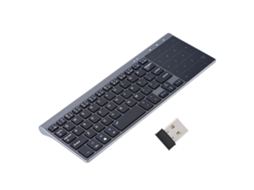 Teclado Mini Fino Sem Fio Com Touchpad
