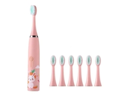 Escova De Dentes Elétrica Com 6 Cabeçotes, 19800 Vibrações Acústicas Por Minuto, Escova De Dentes Para Crianças, Escova De Dentes Elétrica Sônica