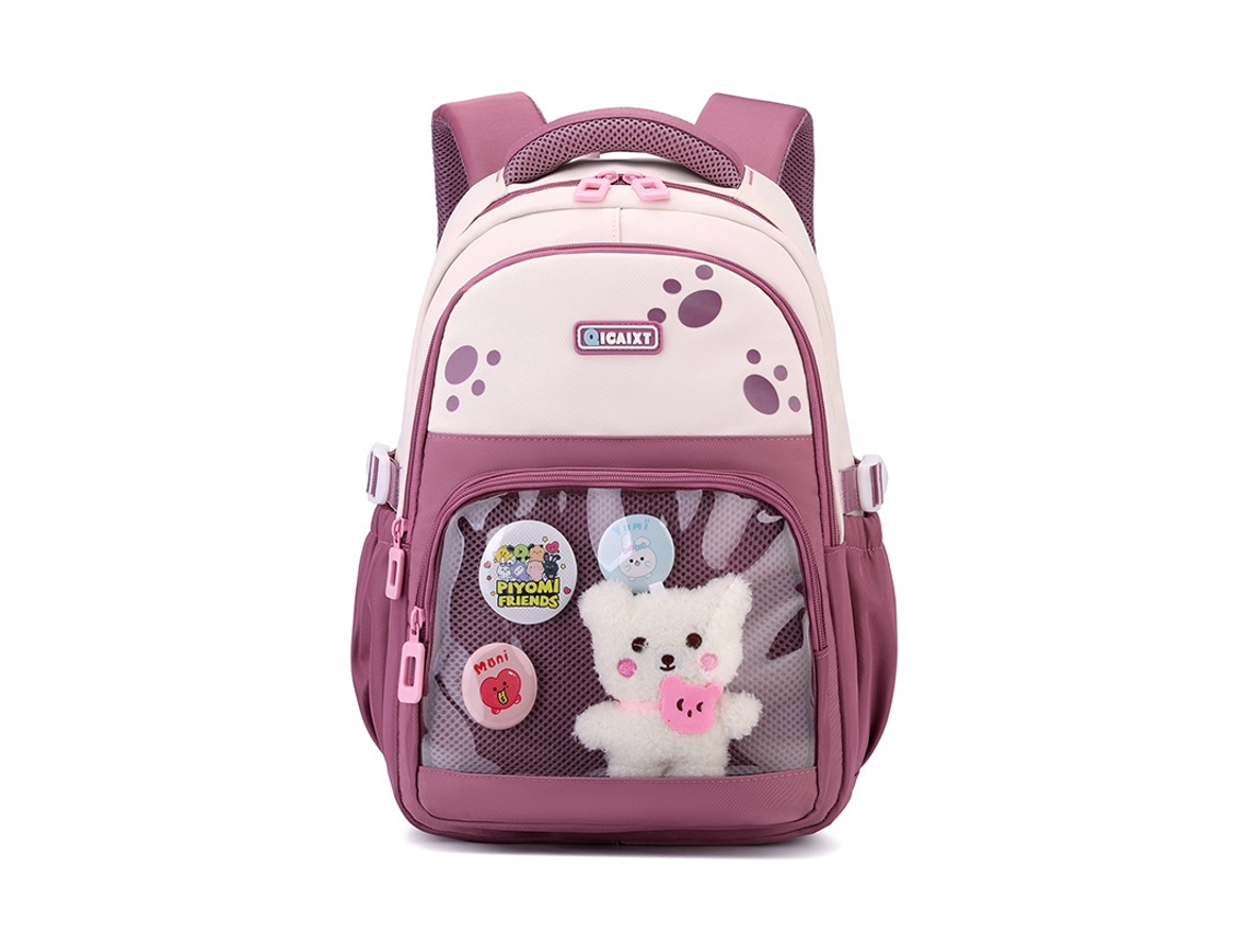Mochila Confortável Para Viagens: As Alças Acolchoadas Reduzem Ideal Para A Faculdade, Viagens Ou Trabalho. Rosa Choque Hexinyigjly