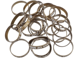 Conjunto de 24 pulseiras de silicone para formatura, acessórios para festas de formatura, pulseiras portáteis para