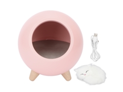 Lâmpada De Mesa Led Noite Aconchegante Com Boneca De Gato Carregamento Usb