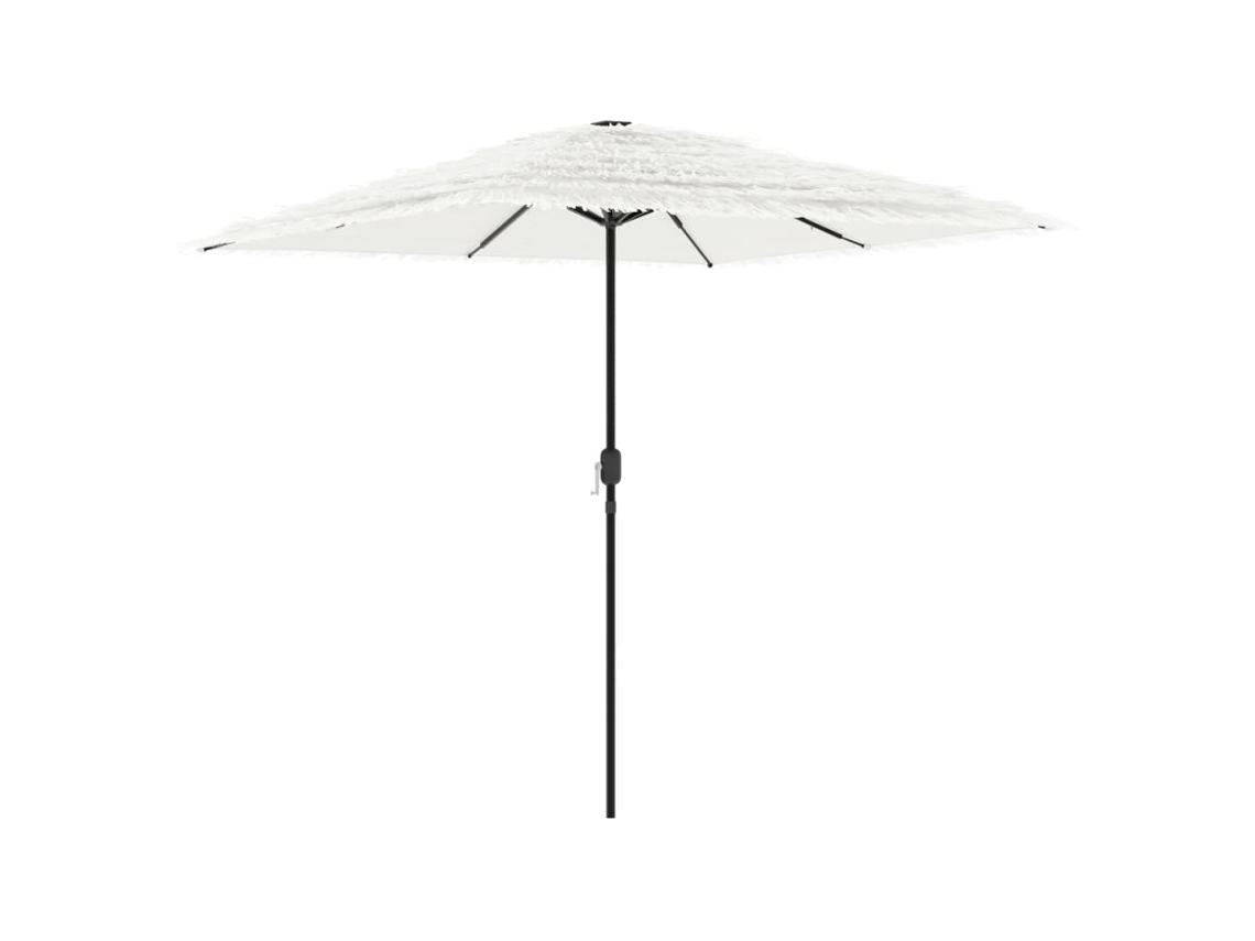 Maison Exclusive - Guarda-sol De Jardim Com Poste De Aço 248x248x248 Cm Branco