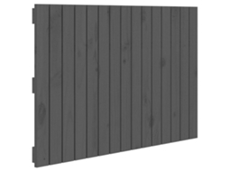 Cabeceira de Parede Madeira de Pinho Maciça Cinza MAISON EXCLUSIVE (95,5x60 cm)