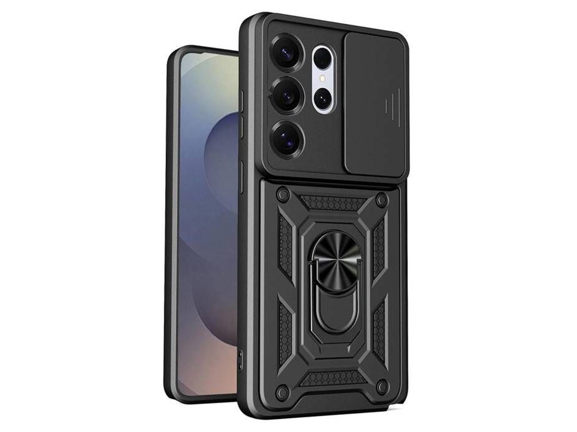 Capa Para Samsung Galaxy S26 Ultra 5g - Capa Rígida Anti Choque Película De Tela - Preto