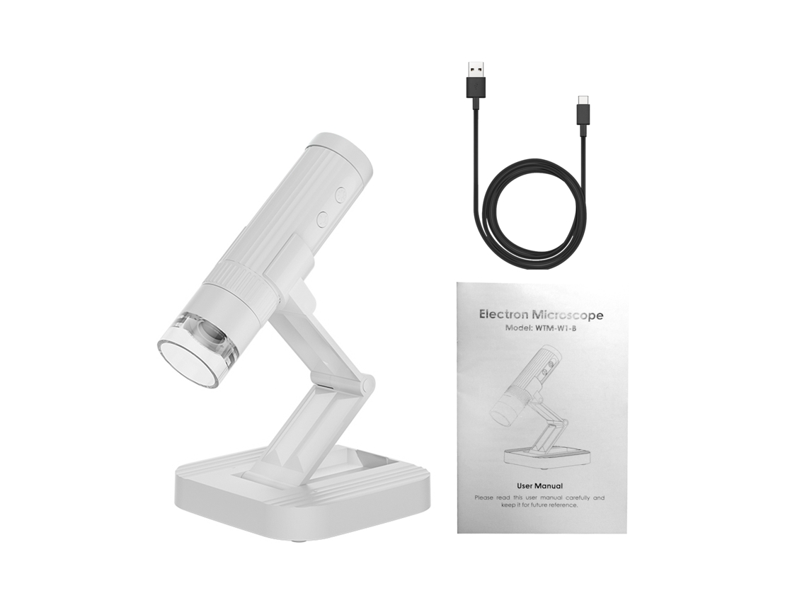 Microscópio Digital Infantil Com Luz Usb Portátil E De Mesa Para Observar Moedas E Outros Objetos