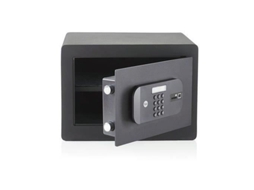 Cofre portátil Yale Ysfb 250 Eb1 20,5L, preto