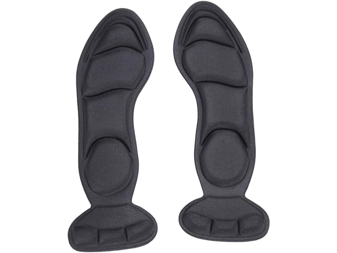 Palmilhas De Esponja Bege Para Sapatos Femininos, Com Aderência No Calcanhar, Ideais Para Sapatos De Salto Alto