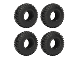 Mali pneus de Borracha para Rc Crawler 1:10 2.2 Polegadas Conjunto com 4 Peças Diâmetro 130mm Preto